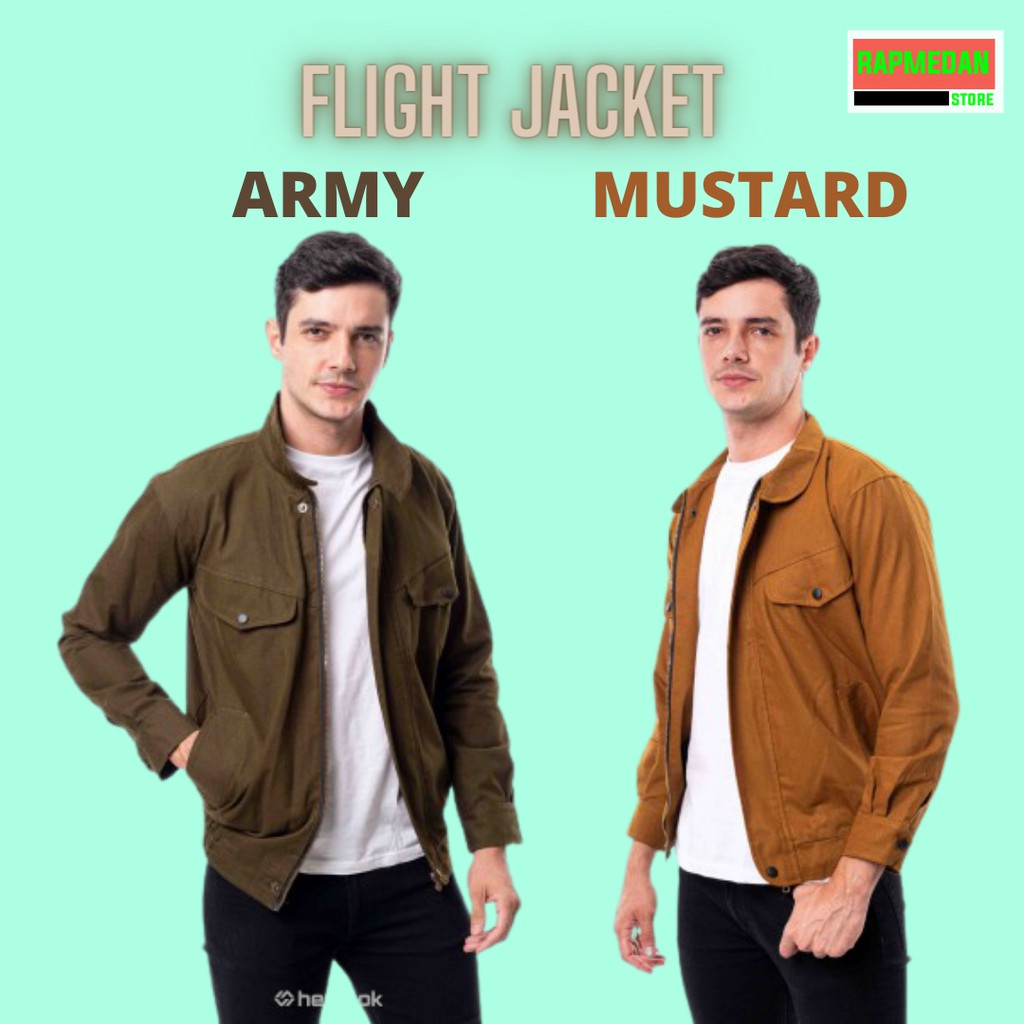 JAKET CANVAS PRIA JAKET FLIGHT JAKET CASUAL PRIA PARKA KANVAS