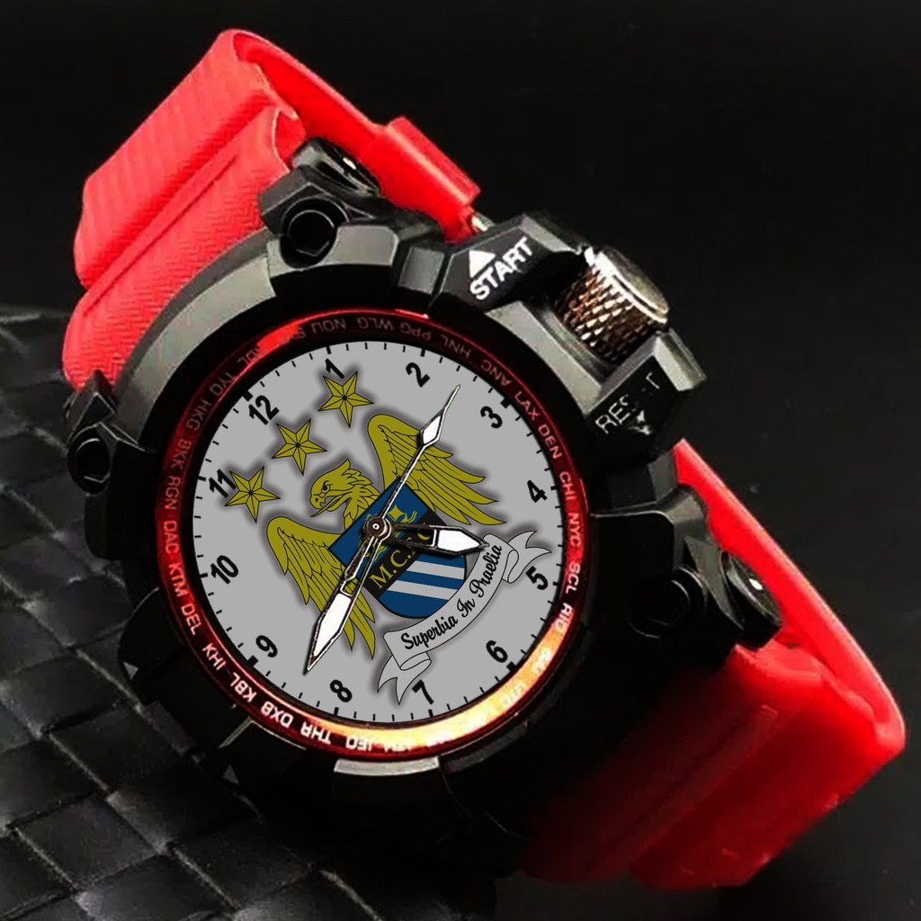 (EXCLUSIVE) JAM TANGAN MANCHESTER CITY 1 (STRAP WARNA)