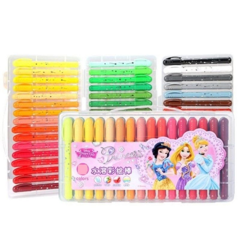 

COLORS MARKER PRINCESS 24 PCS - SPIDOL WARNA WARNI 24 PCS DENGAN KUAS CAT AIR