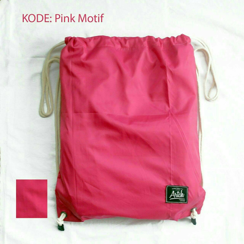 Tas Serut Branded anti air , warna Pink cocok banget buat light