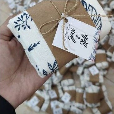 TAS BLACU CUSTOM / SOUVENIR TAS / SOUVENIR PERNIKAHAN