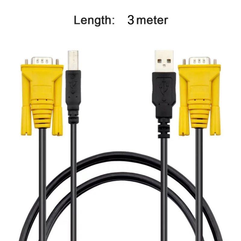 Kabel KVM USB 2.0 3 Meter NETLINE