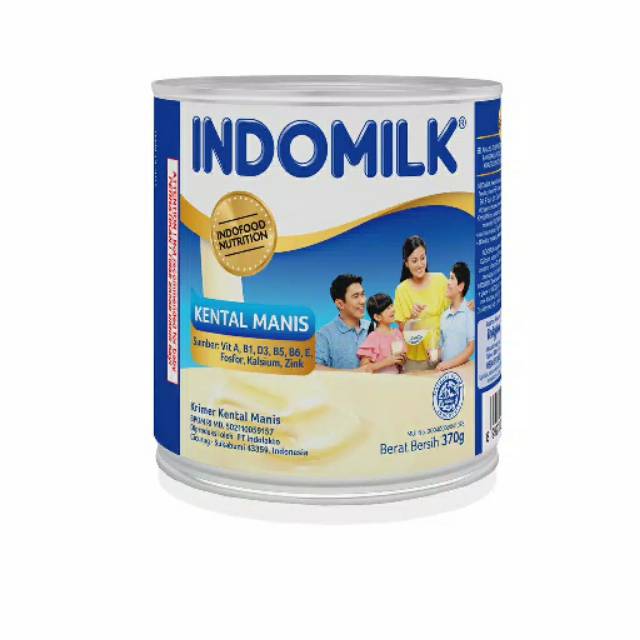 

INDOMILK KENTAL MANIS PLAIN PUTIH COKELAT 370 gram - Susu Kental Manis