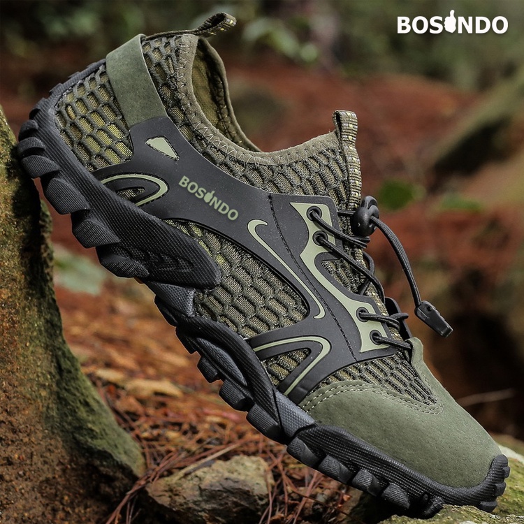 BOSINDO✔ B-2 Sepatu Hiking Pria import ORIGINAL-sepatu gunung pria anti slip kulit-sepatu sneakers olahraga import