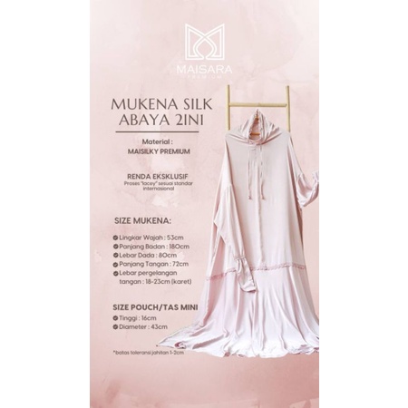 Mukena Abaya Silk Maisara