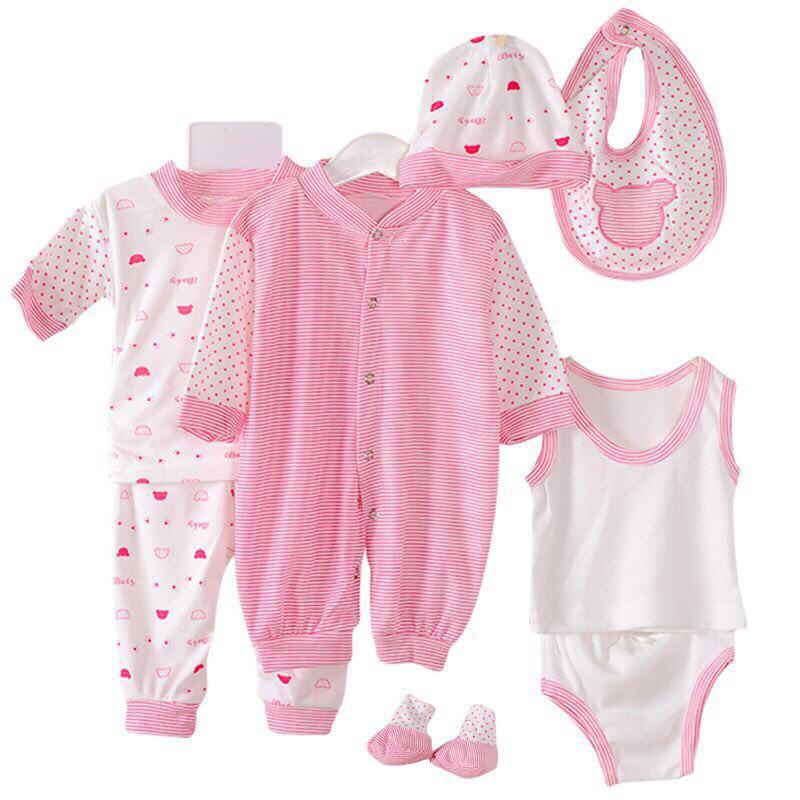 LIN9034 - 8 in 1 IMPORT Baby Set Cotton