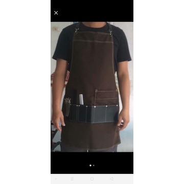 Apron waterproff apron cukur celmek barbershop apron barista apron barbershop murah apron Barber