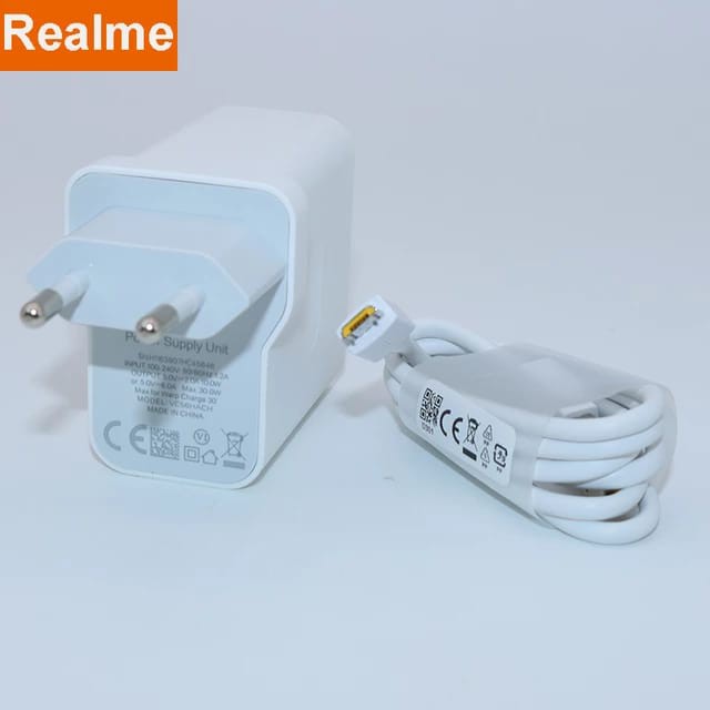 ORIGINAL CHARGER REALME 7 7i PRO X3 SUPERZOOM USB TYPE C 30W VOOC