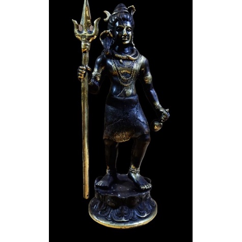 Patung Dewa Siwa Perunggu 35 Cm God Shiva Bronze Brass Statue