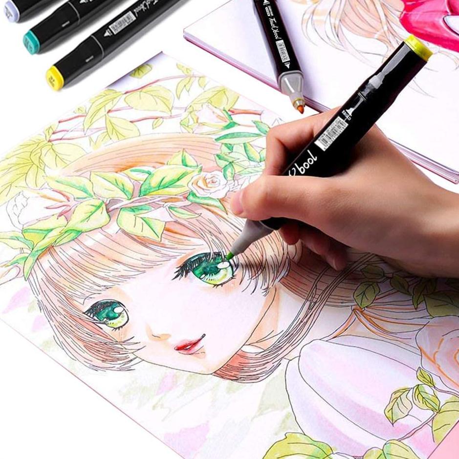 

⍐ TouchFive 24/36/48/60/80 Warna Sketsa Spidol Umum General Marker Set Animation Markers £