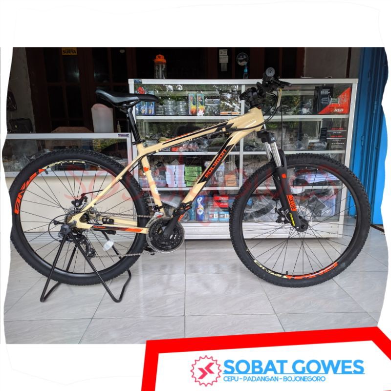 SEPEDA POLYGON CASCADE 3 2021 GARANSI RESMI 5 TAHUN MTB 27,5 WARNA BROWN 27.5