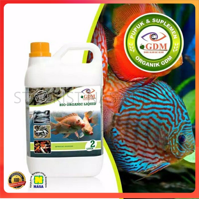 Pupuk GDM Perikanan Vitamin Ikan Tambak Kolam ORIGINAL 2L