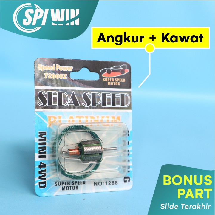 ANGKUR DINAMO TAMIYA12 5MM 12,5MM PLUS KAWAT TEMBAGA SPEED SLOOP