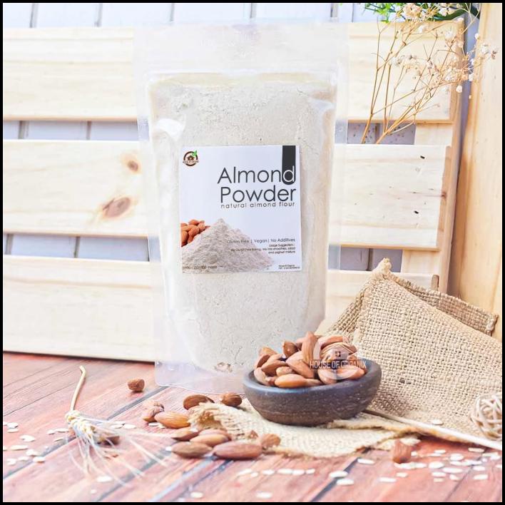 

Natural Almond Meal / Flour ( Tepung Kacang Almond ) 500 Gr