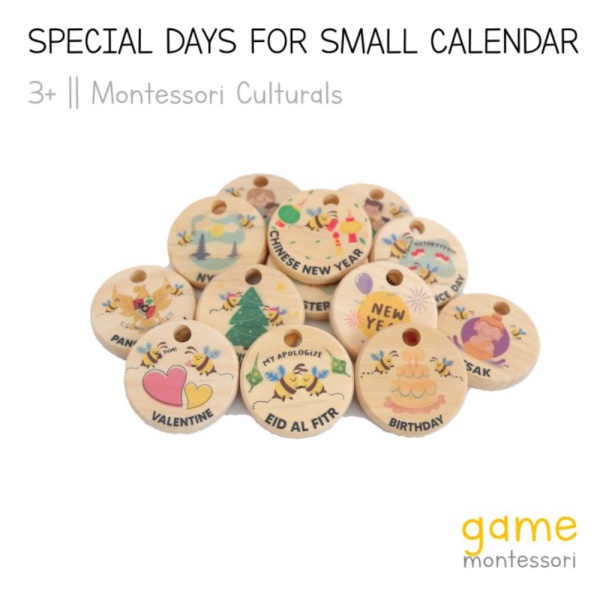 

GAME x BeezyBoard Montessori Special Day Calendar Coin - Small English Limited