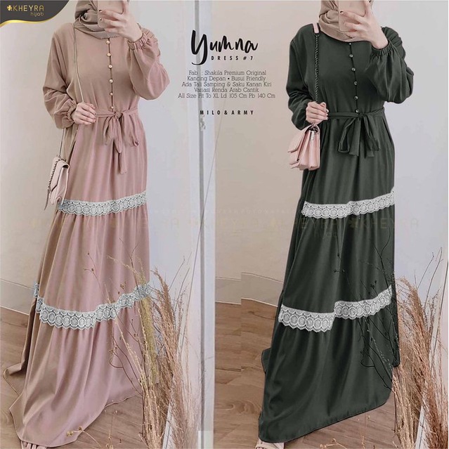 Yumna dress 4 murah original by kheyra
