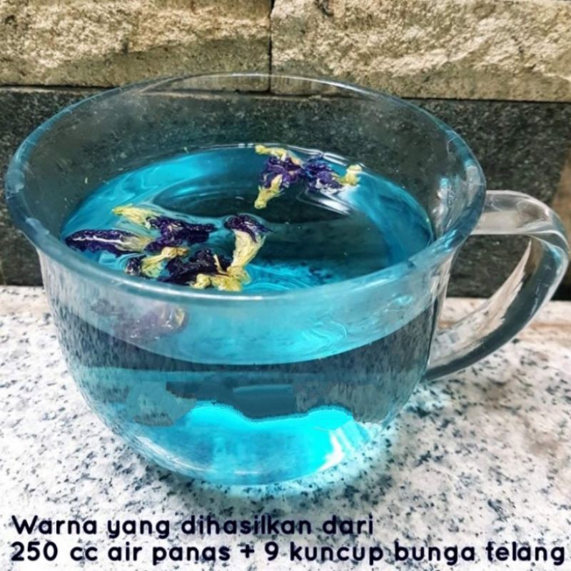 BUTTERFLY PEA TEA : BLUE BUTTERFLY PEA FLOWER TEA / TEH BUNGA TELENG (25 Gram - 100 Gram)