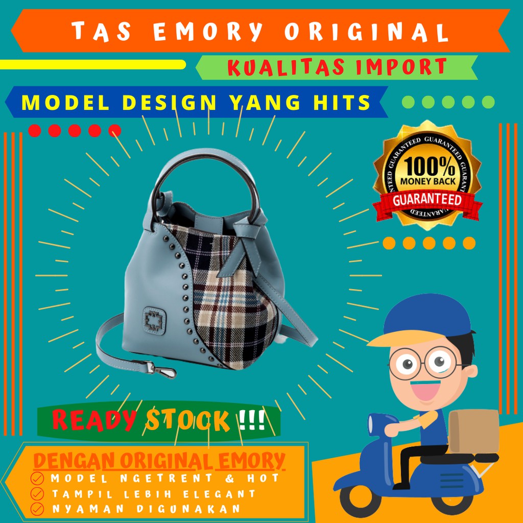 PROMOSI - TAS EMORY DANTY 08EMO 3278 ORIGINAL  SLEMPANG WANITA DISKON MURAH