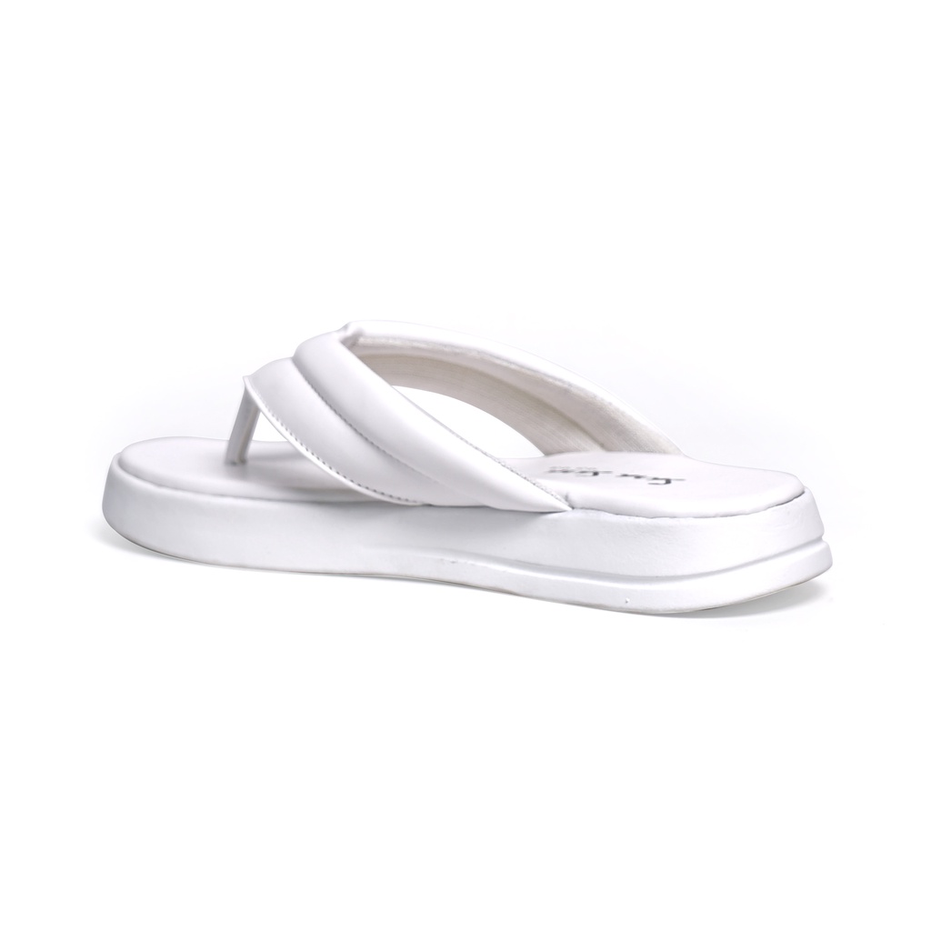 SARASARA YUK - Sandal Wanita Jepit Wedges Casual SARA SARA NORA Sendal Japit Cewek Platform Empuk Ringan Capit Tinggi 3cm  Size 36 37 38 39 40 Untuk Rumahan Warna White Putih Santai Premium Kekinian Terbaru Shoes Ori Original Mall Official Store