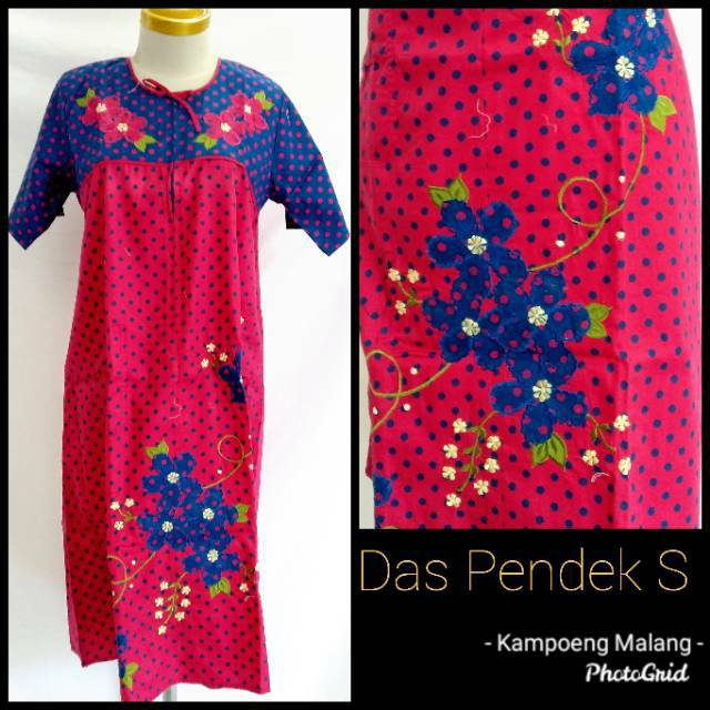 Daster Malang Pendek (katun jepang PREMIUM) uk.S