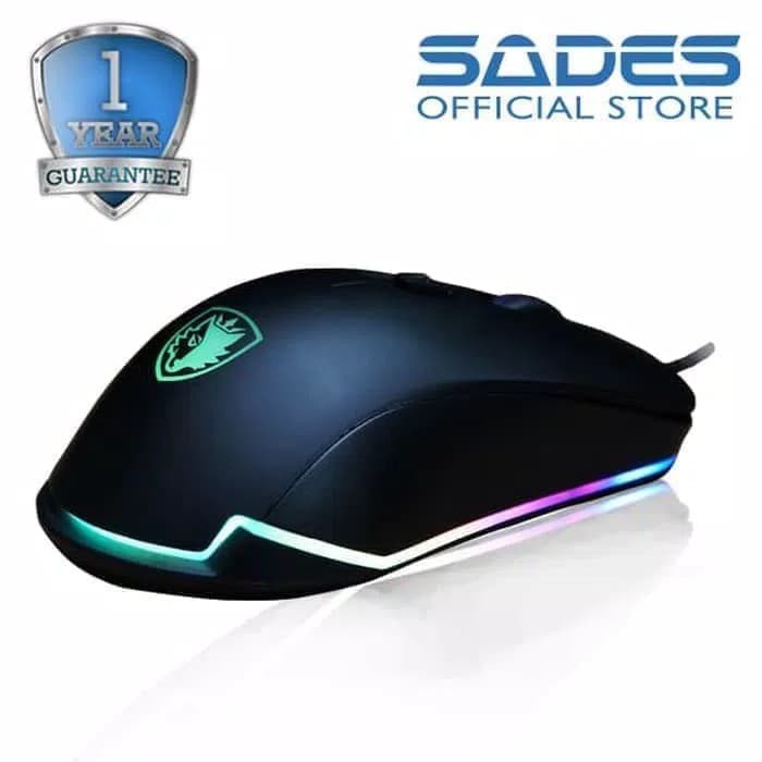 Sades Lance Gaming Mouse Gold Plated Usb