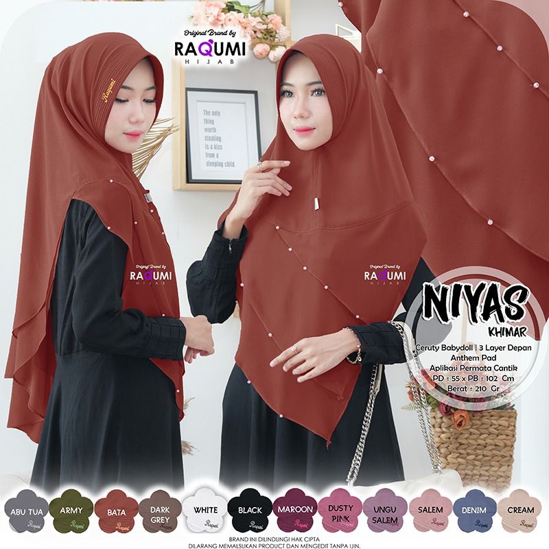NIYAS KHIMAR BY ORI RAQUMI HIJAB