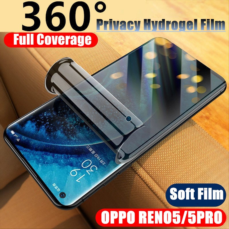 OPPO RENO 8T 4G 8T 5G 8 4G 8 5G 8Z 5G 8 PRO 5G 7 5G 7 4G 7Z 5G ANTI GORES HYDROGEL SPY PRIVACY HITAM GELAP SCREEN GUARD JELL PELINDUNG LAYAR FULL LAYAR RENO 7 Z 5G