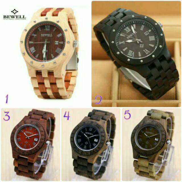 Jam tangan Bewell kayu