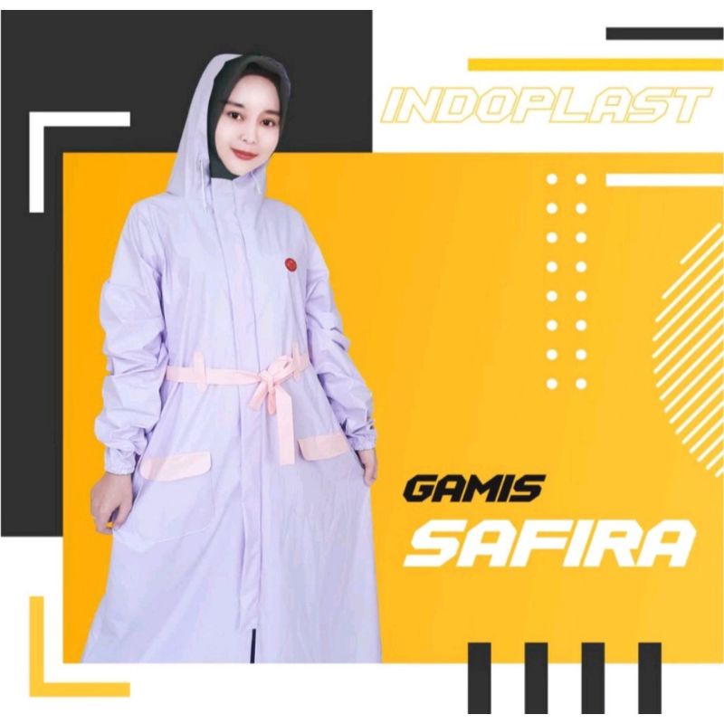 Jas Hujan Gamis Safira Indoplast  Jas Hujan Gamis Rok Safira Jas Hujan Model Jas Hujan Kekinian Jas Hujan Termurah