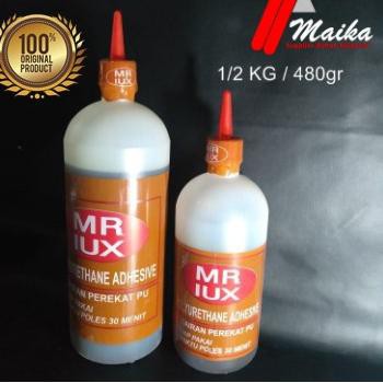 

(TAH-77 ➭) ORIGINAL Lem Kayu 1/2 KG PU MR IUX POLYURETHANE ADHESIVE / lem busa / lem kayu ☦