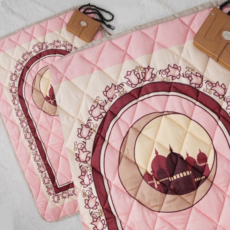 sajadah tebal empuk lembut ping baby motif hagia shopia quilting