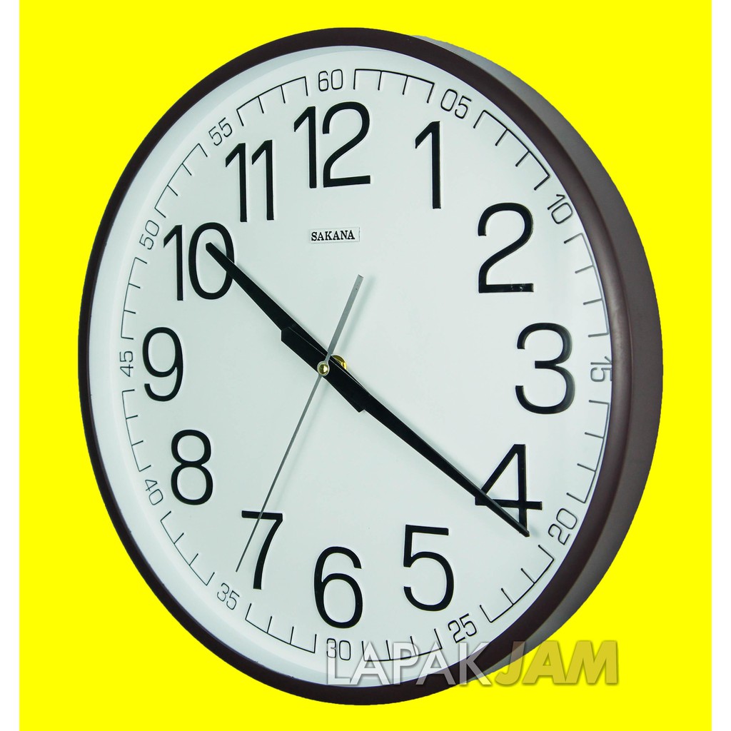 Jam Dinding Kantor Polos Besar Wall Clock Dekorasi Dinding Murah SAKANA 468N