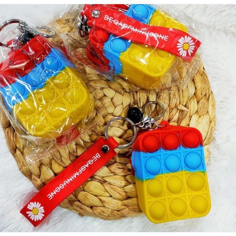 dompet koin popit/gantungan kunci popit