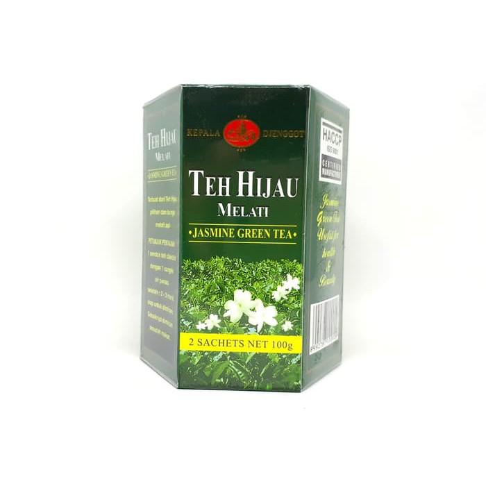 

Jasmine GreenTea teh Hijau melati Kepala Djenggot 2 sachet 100 gram