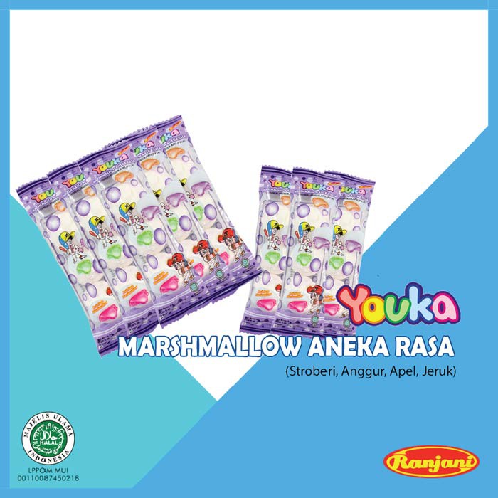 

[PCK] Marshmallow Bundar Youka 7gram pack (20pcs)