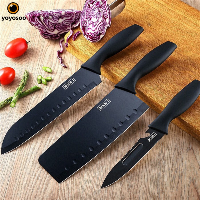 PISAU SET 7 IN 1 TALENAN /Poenscae KITCHEN KNIFE SET / Pisau Dapur Set FREE TALENAN MURAH IMPORT