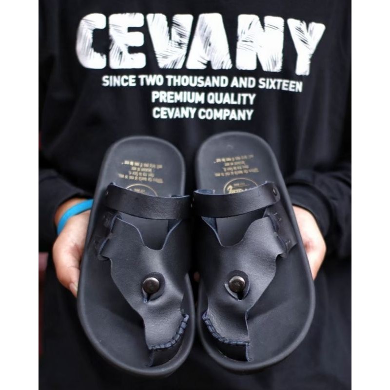 LUCKY TAN Sandal pria kulit asli cevany original handmade sandal jepit kulit pria bisa COD