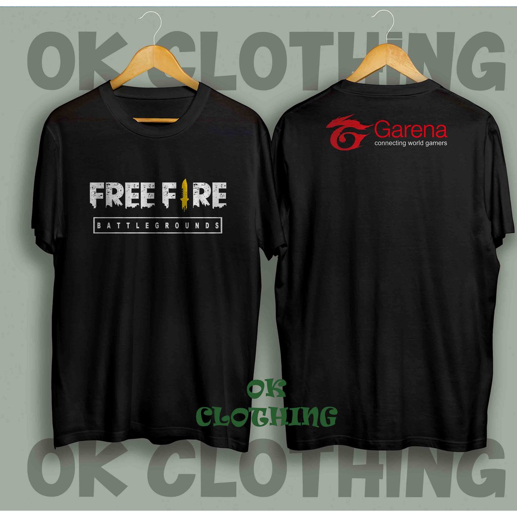 KAOS FREE FIRE BAJU LENGAN PENDEK GAME FREE FIRE PUBG GARENA