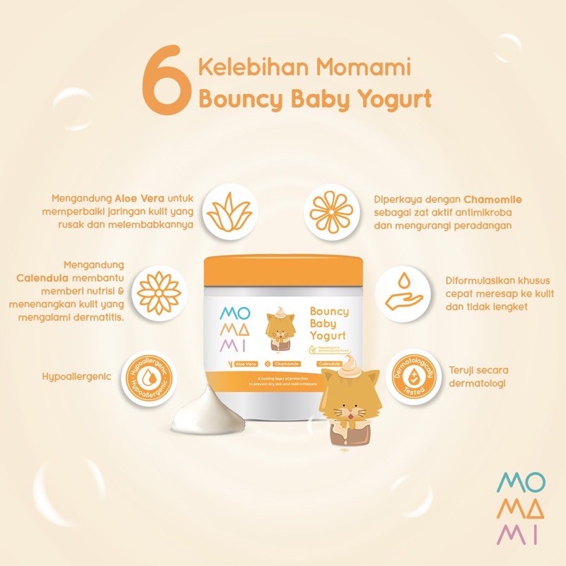 Momami Bouncy Baby Yogurt - Lotion Bayi