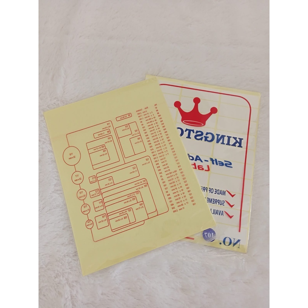 

Label KINGSTONE No.107 - Self Adhesive Label 107- Sticker