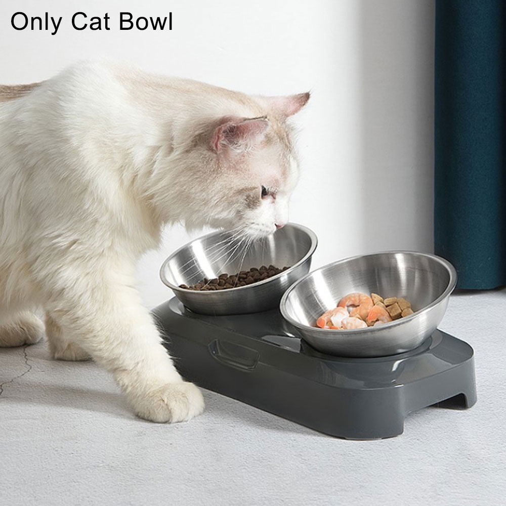 OMEKA Tempat Makan Hewan Peliharaan Kucing Anjing Feeding Dishes Single Bowl Stainless Steel - ORM10