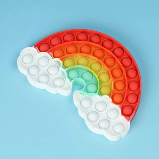 Oppolia Silikon Pop it Murah Rainbow Fidget Push Pop Its Fidget Toy Bubble Kids Push Unicorn Dino-1