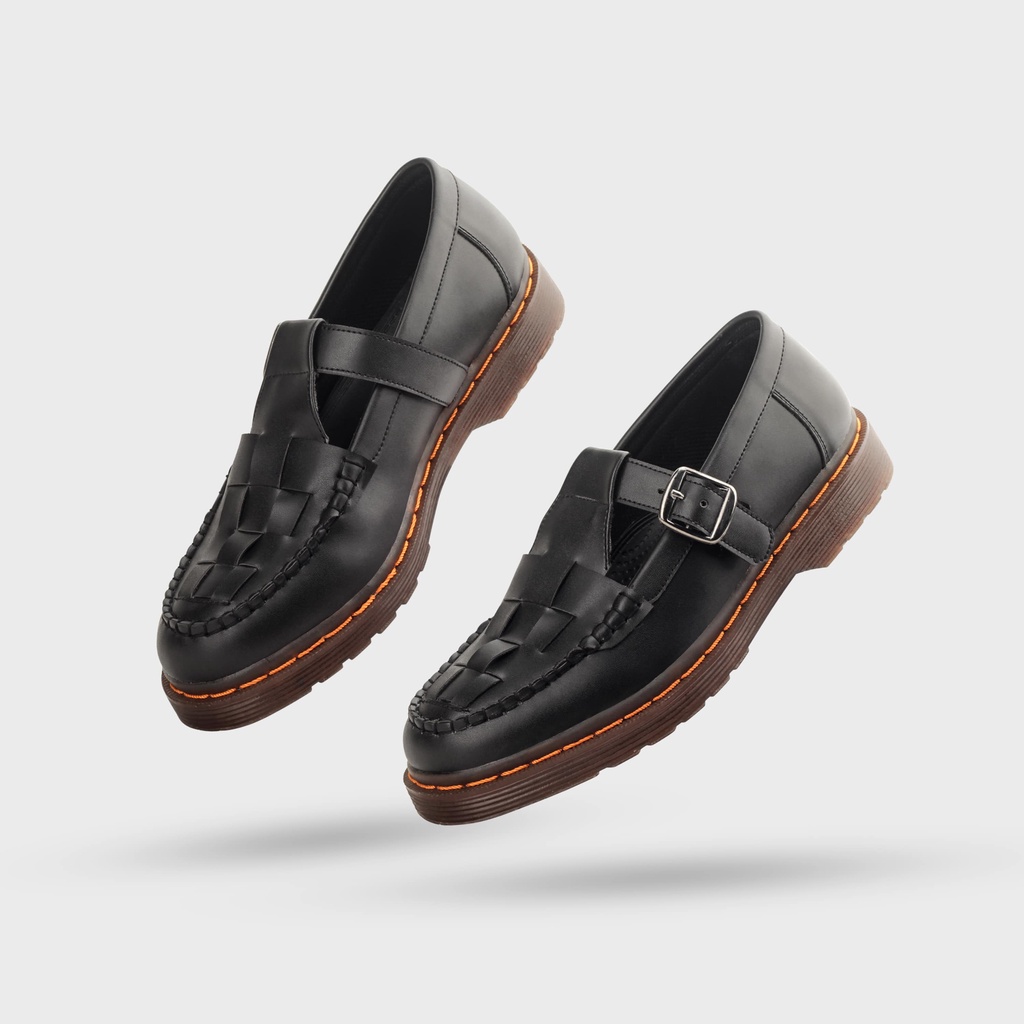 Sepatu Formal Casual Pria Navara Debonaire - 015 Black