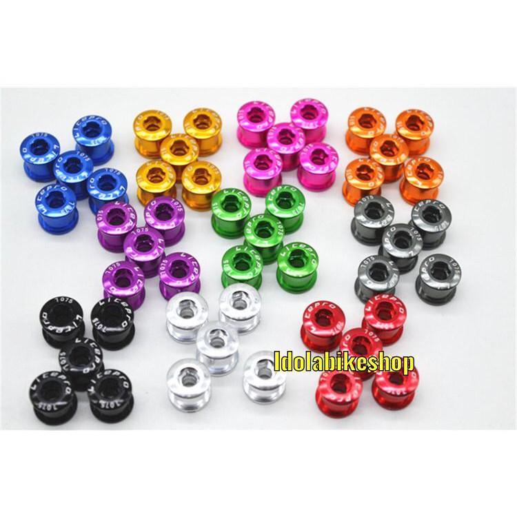 Baut Chain Ring Warna Litepro Double Crank