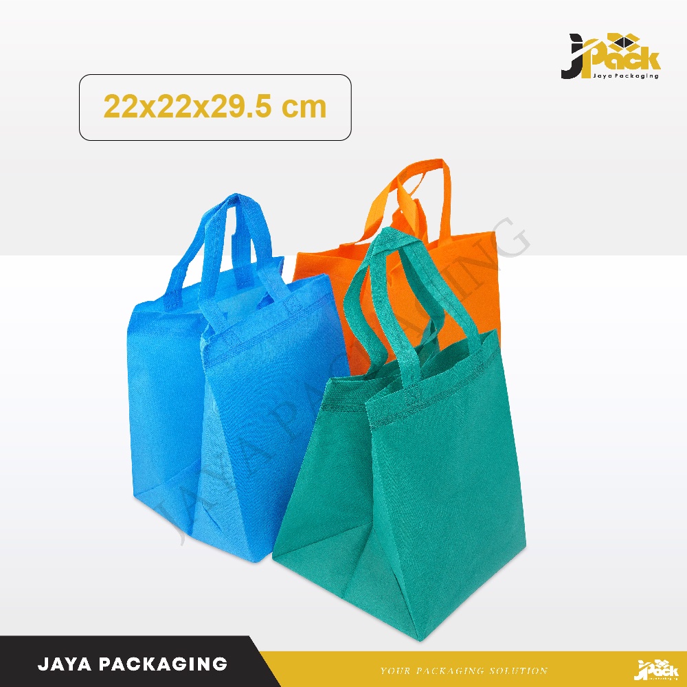 

Tas Spunbond 3D Jaya Pakaging (22x22x29,5 cm ) tasspunbond/goodiebag/taskain/taskado