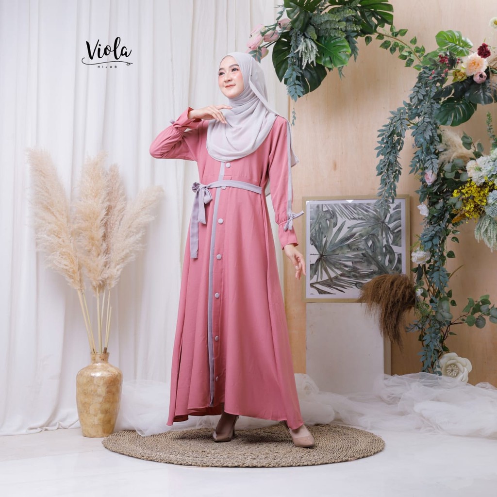 Dress SHAINA ZR DAN Babydoll kancing ori VIOLA syakila dan ITYCREPE mix ceruty REMAJA DEWASA OOTD FASHION MUSLIMAH STYLE