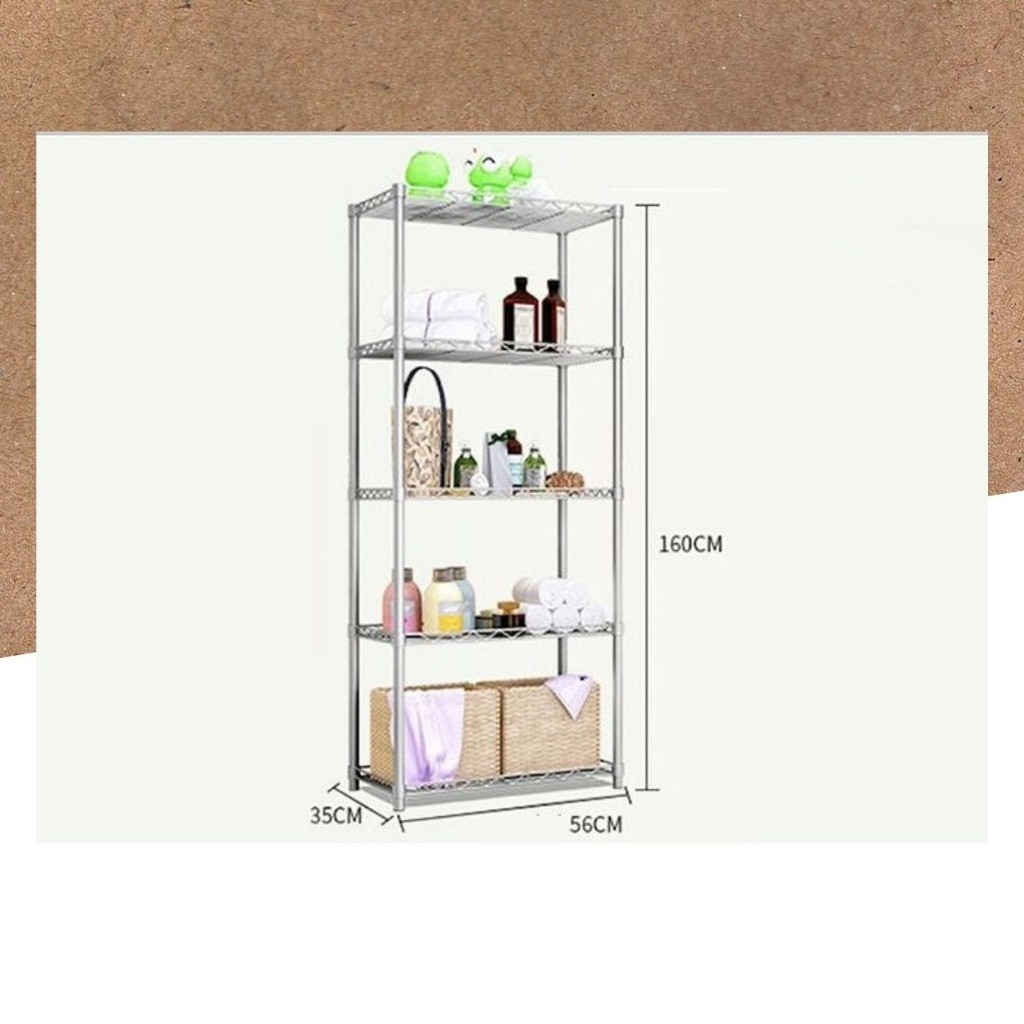 Produsen Rak Serbaguna 5 Tingkat Mhz5 Rak Bunga Rak Dapur Rak Kamar Mandi Ready Stock Warna Abu Abu N4u7 wVrjA1s9mQ7g5G