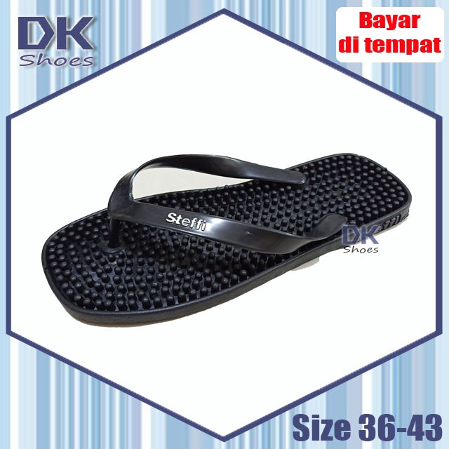 Steffi Sandal Kesehatan 36-43 / Sandal Rematik / Sandal Rumah / Sandal Wudhu / Sandal Karet Santai