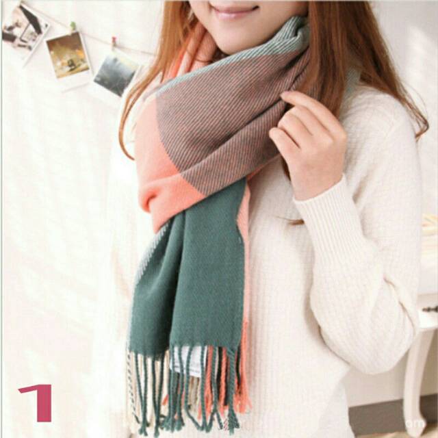 READY INDONESIA SYAL WANITA PANJANG/SYAL SCARF HANGAT WINTER