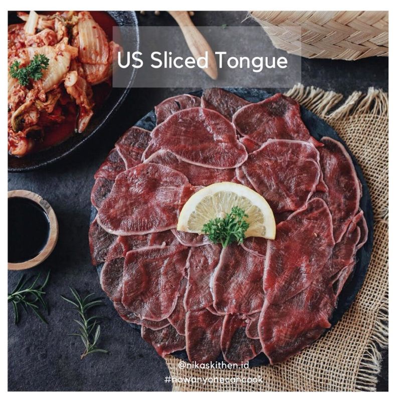 

US Sliced Tongue - Lidah Sapi Iris Tipis 250gr